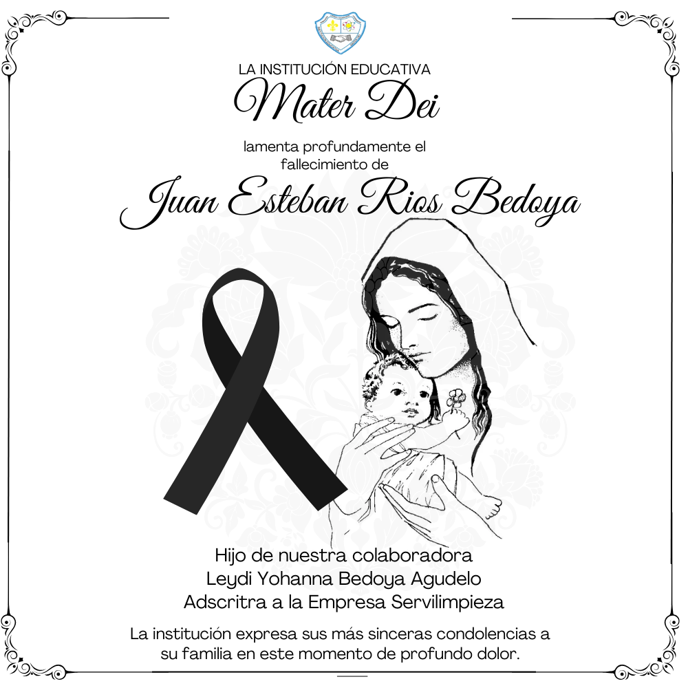 Mensaje de condolencias